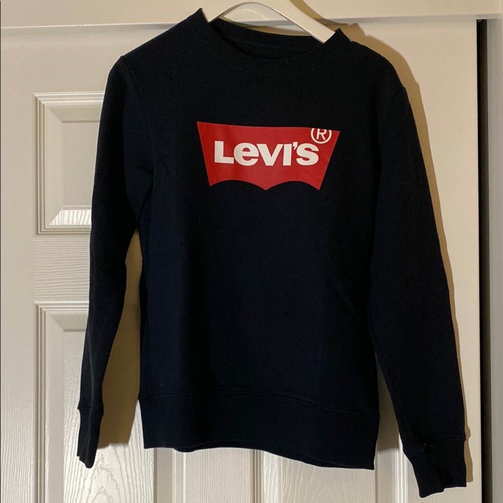 Levi's Navy Sweatshirt with Red Logo
